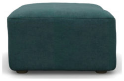 Heart of House Chloe Fabric Footstool - Ocean